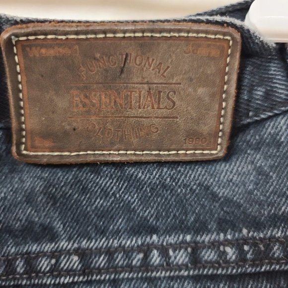 Vtg ST Johns Essentials Sport Women 14 Black Hight Waist MOM Tapered Jeans 32x30 - Picture 9 of 12